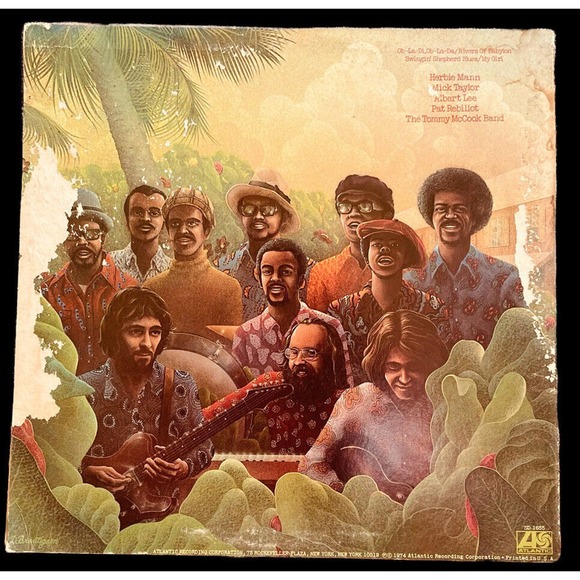 1974 HERBIE MANN Reggae ATLANTIC SD-1655 LP Good Condition Great Wall Art - Picture 3 of 12